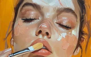 Укладка феном на брашинг Leaf&Flower, длинные волосы