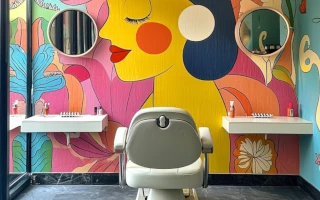 Укладка феном на брашинг - короткие волосы